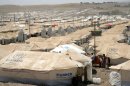 A picture taken on August 24, 2013 shows a general view of the Quru Gusik refugee camp