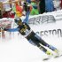 Steven Nyman, of the United States, celebrates after winning an alpine ski, men's World Cup downhill, in Val Gardena, Italy, Saturday, Dec. 15, 2012. (AP Photo/Alessandro Trovati)