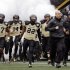 Vanderbilt head coach James Franklin, second from right, leads his team onto the field for the Music City Bowl NCAA college football game against North Carolina State, Monday, Dec. 31, 2012, in Nashville, Tenn. (AP Photo/Mark Humphrey)