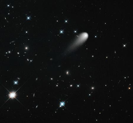 Hubble Telescope image of Comet ISON