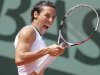 Francesca Schiavone of Italy screams after marking a point in her third round match against Varvara Lepchenko of the U.S. at the French Open tennis tournament in Roland Garros stadium in Paris, Saturday June 2, 2012. (AP Photo/Michel Euler)