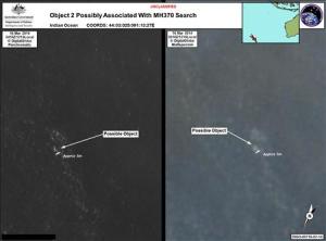 Satellite imagery provided to AMSA of objects that&nbsp;&hellip;