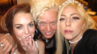 Lady Gaga Shares Lindsay Lohan Sleepover Pics