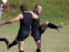 England's rugby players Goode and Brown train ahead of the first test against South Africa in Durban