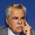 Saudi Arabia's Minister of Petroleum and Mineral Resources Ali Ibrahim Naimi listens to a speech during a seminar of the Organization of the Petroleum Exporting Countries (OPEC), at Vienna's Hofburg palace, Austria, Wednesday, June 13, 2012. OPEC is holding its quarterly meeting Thursday against a backdrop of a 24 percent crude price decline over the last month or so. Some of the group's 12 members, such as Iran and Venezuela, will likely call on the cartel to cut output in a bid to boost prices. (AP Photo/Ronald Zak)