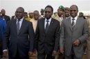 Mali's interim President Traore arrives at Bamako airport