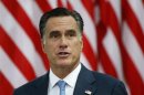 U.S. Republican Presidential candidate Romney delivers foreign policy remarks in Warsaw