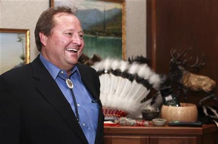 Montana Governor Brian Schweitzer is seen at the Montana State Capitol in Helena, Montana June 2, 2008. REUTERS/Adam Tanner