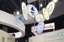 A visitor checks the Sleep IQ bed from Sleep Number during the 2014 International CES.