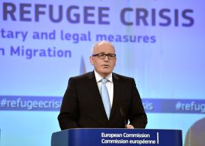 Commission First Vice-President Frans Timmermans talks&nbsp;&hellip;