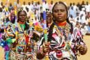 Members of Sudan's Nuba community perform a traditional dance during the Nuba Mountains Cultural Heritage Festival, marking the International Day of the World's Indigenous Peoples in the capital's twin city of Omdurman, Sudan on August 15, 2015