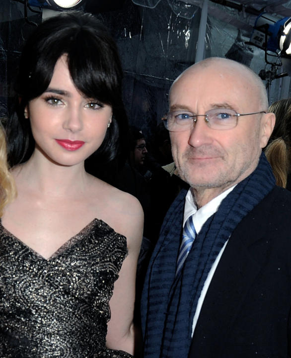 Phil Collins and Lily Collins