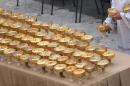 Communion wafers are arranged on a table during a mass at St Peter's Square in the Vatican on September 29, 2013