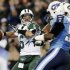 New York Jets quarterback Mark Sanchez (6) passes against the Tennessee Titans in the second quarter of an NFL football game, Monday, Dec. 17, 2012, in Nashville, Tenn. (AP Photo/Wade Payne)