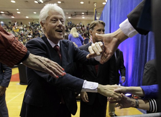 Bill Clinton Hands