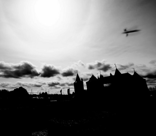 This image from the Netherlands appears to show some kind of object flying above Muiderslot Castle outside Amsterdam.