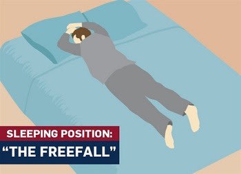 Freefall-sleeping-position