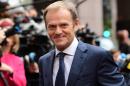 European Council President Donald Tusk arrives for a European Union leaders summit on October 20, 2016 in Brussels