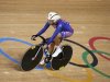 Sarah Hammer of the U.S. rides in the track cycling women's omnium flying lap 250m time trial at the Velodrome during the London 2012 Olympic Games