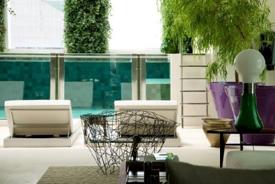 擁有室內玻璃泳池的宏偉室內設計 - Fernanda Marques