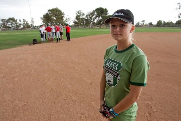 Mesa Prep second baseman Paige Sultzbach — Facebook