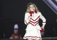 U.S. singer Madonna performs during a concert at the Telenor Arena just outside Oslo August 15, 2012. REUTERS/Fredrik Varfjell/NTB Scanpix