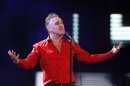 British singer-songwriter Morrissey performs during the International Song Festival in Vina del Mar city.