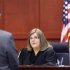 Circuit judge Debra Nelson listens to attorneys in the George Zimmerman pre-trial hearing in Seminole circuit court in Sanford