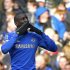 Chelsea's Ba celebrates after scoring against West Bromwich Albion during their English Premier League soccer match in London