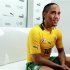 South Africa's Steven Pienaar speaks during an interview following the launch of Puma's kits for nine African national soccer teams at the Design Museum in London