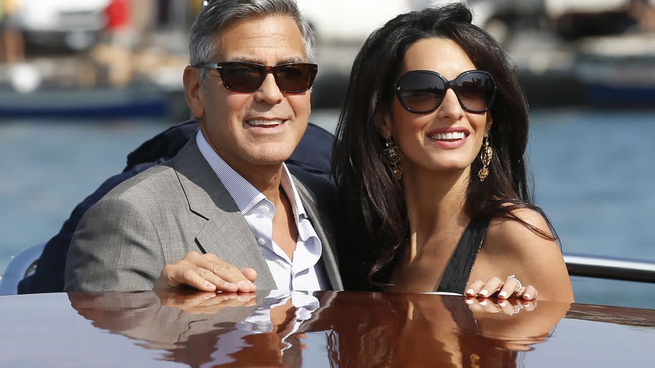 George Clooney marries human rights lawyer Amal Alamuddin in Venice