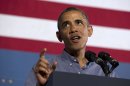 FILE - In this Aug. 22, 2013 file photo, President Barack Obama speaks in Syracuse, N.Y. President Barack Obama says a possible chemical weapons attack in Syria this week is a "big event of grave concern" that has hastened the timeframe for determining a U.S. response. He said it is going to 