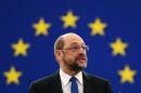 European Parliament President Martin Schulz makes a last statement at the end of his term at the European Parliament in Strasbourg, eastern France, on December 14, 2016