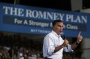 Republican presidential candidate and former Massachusetts Governor Mitt Romney speaks at a campaign rally in Las Vegas