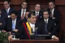 Ecuador's President Correa addresses the nation at the National Assembly in Quito