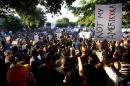 Hundreds of protestors rally against what demonstrators call police brutality in McKinney, Texas