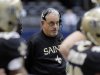 New Orleans Saints head coach Joe Vitt watches the action against the Dallas Cowboys during the first half of an NFL football game on Sunday, Dec. 23, 2012, in Arlington, Texas. (AP Photo/Brandon Wade)