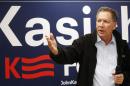 Republican presidential candidate, Ohio Gov. John Kasich speaks during a town hall campaign stop before next weeks earliest in the nation presidential primary, Monday, Feb. 1, 2016, in Rochester, N.H. (AP Photo/Jim Cole)