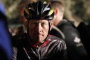 Seven time Tour de France winner Lance Armstrong awaits the start of the 2010 Cape Argus Cycle Tour in Cape Town