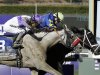 Shanghai Bobby, right, with Rosie Napravnik atop, crosses the finish line ahead of He's Had Enough, ridden by Mario Gutierrez, to win the the Breeders' Cup Juvenile horse race, Saturday, Nov. 3, 2012, at Santa Anita Park in Arcadia, Calif. (AP Photo/Gregory Bull)
