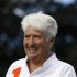 Former Australian swimmer Dawn Fraser smiles during a Reuters interview in Sydney