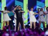 South Korean Psy performs during the 2012 MTV European Music Awards show at the Festhalle in Frankfurt, central Germany, Sunday, Nov. 11, 2012. (AP Photo/Michael Probst)