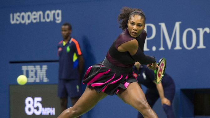 Serena Williams needed just 63 minutes to dispatch 29th-ranked Ekaterina Makarova 6-3, 6-3