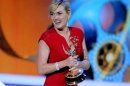 FILE - In this Sept. 18, 2011 file photo, Kate Winslet accepts the award for outstanding lead actress in a mini-series or movie for 