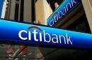 FILE PHOTO - Citibank branch logo in the financial district of San Francisco
