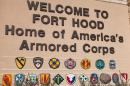 The main gate to Fort Hood military base in Texas is pictured on November 7, 2009