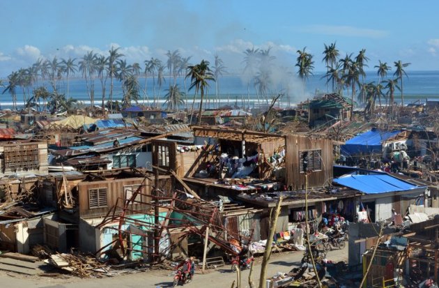 Devastation in the town of Baganga. Mindanao civil defence chief Benito Ramos said that -- unlike in the rest of the majority-Catholic Philippines -- there would be no Christmas parties in the storm hit towns, just the burials of bodies