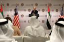 U.S. Vice President Joe Biden speaks during a conference with young Emirati entrepreneurs in Dubai, United Arab Emirates, Tuesday, March 8, 2016. (AP Photo/Kamran Jebreili)