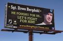 A billboard calling for the release of U.S. Army Sergeant Bowe Bergdahl near Spokane Washington