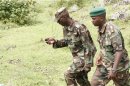 M23 military leader General Makenga arrives to attend a news conference in Bunagana in eastern Democratic Republic of Congo